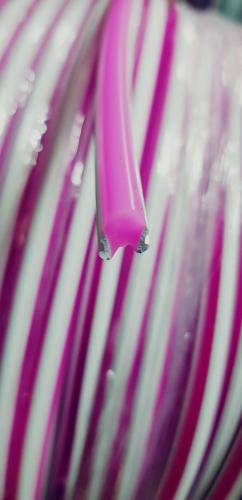 Силиконовый шнур экран для неона 2.0 IP40 6мм розовый