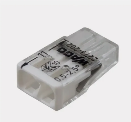 Клемма соединительная СМК 2273-202 2-провод. 24А/450В/0,5-2,5мм Cu/Cu PUSH WIRE/WAGO