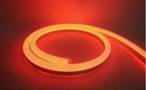 Гибкий неон сеч 6x12мм 9.6Вт IP67 оранжевый General 12V ПВХ+силикон 50м