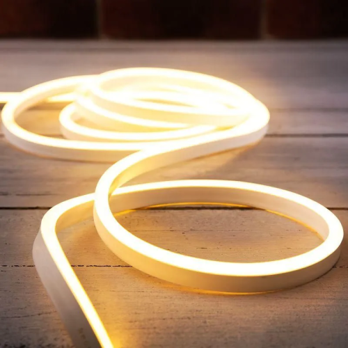 Светодиодный гибкий неон 9,6Вт, 12V, 6х12, силикон+ПВХ, теплый белый, SP (кратность реза 1см) 