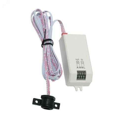 Датчик движения ИК (взмах руки) Uniel USN-R29A 800W 220V дальн.5-8см 30град.провод 1,5м IP20