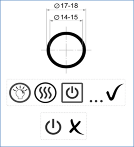 Сенсорный выключатель без диммера 1 кнопка New series 310312