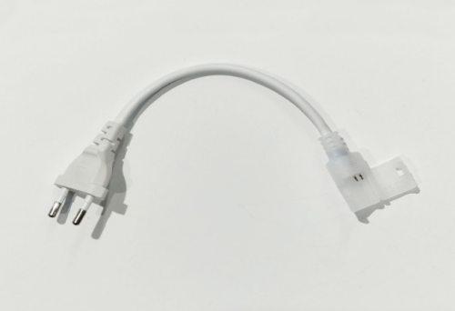 Шнур подключения с вилкой для неона 8x16мм кратность реза 10см 2835PC-220V AC SILLUX