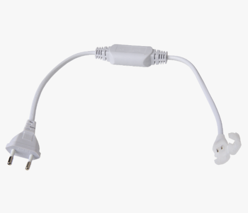 Шнур питания с вилкой для гибкого неона сеч 7х10мм G-COB-P-IP67-NW-NL General 