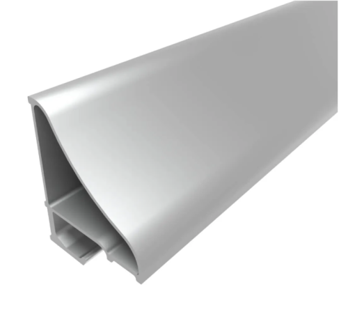 Профиль алюминиевый СПН-4535 накладной для стеклянных полок 6мм анод. 45х35мм, 2м (цена за 1м)