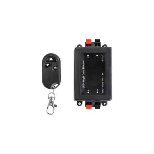 Диммер LP-RF3B (8A, 5/12/24V, 40/96/192W, ПДУ-брелок 3кн)
