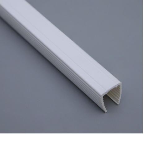 Профиль пластик для гибкого неона 8x16 2м Белый 