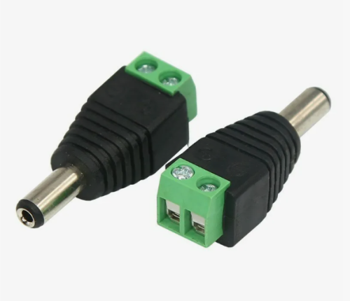 Коннектор клеммный винтовой 2 PIN, male DC (папа)