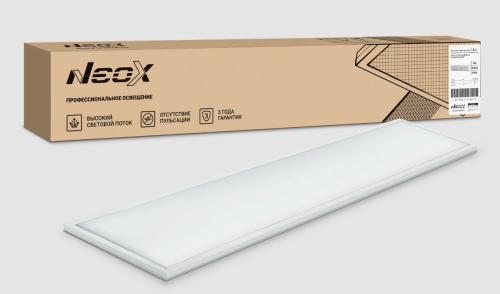 Панель светодиодная универсальная ДВО-01 3640-ПРИЗМА 36Вт 4000K 1195x180мм NEOX