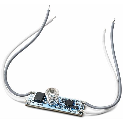 Диммер выключатель сенсорный GLS-SENSOR-60-12-TD-7-IP20 в профиль 6мм 12/24 60/120W IP20 40х10х8 General