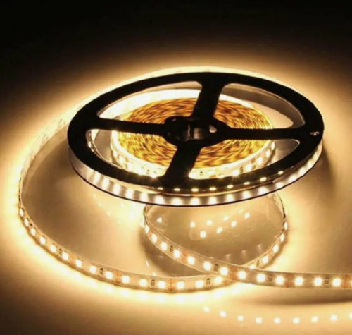 Светодиодная лента ЭРА 12V 9,6W/m 120led 3000K теплый белый IP20 8мм 5м LS2835