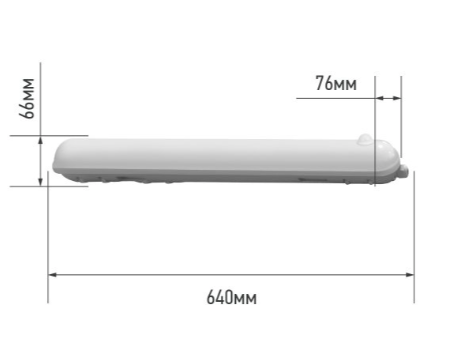 Светильник светодиодный герметичный ССП-159Д 18Вт 230В 4000К 1350Лм 640мм с датчиком движения матовый