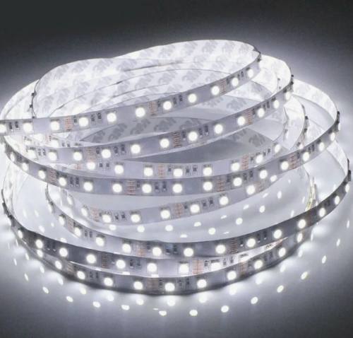 Светодиодная лента ЭРА 12V 9,6W/m 120led 6500K холодный белый IP20 8мм 5м LS2835