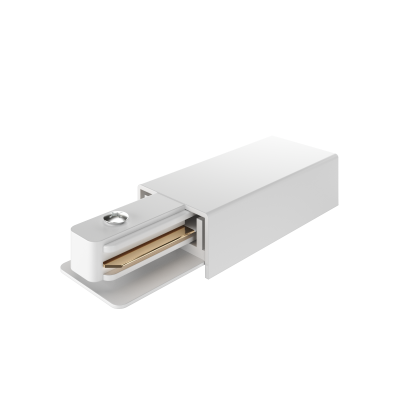 Ввод питания Geniled для однофазного шинопровода Белый/Черный (Белый)