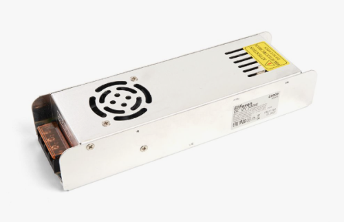 Блок питания 12V 500W IP20 224x69x40мм Feron