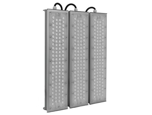 Светодиодный светильник VRN-PR60-300T-A50K67-L 5000К 52500Лм 300вт, 175Лм/вт, на лире, линза 60°