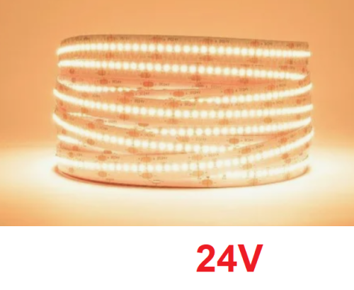 Светодиодная лента WOLTA WLS2835-24W/3000/24H240-01 SMD2835 24Вт 3000К 24В IP20 3200лм теплый белый