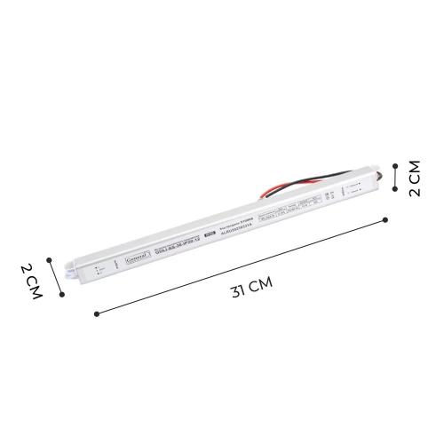 Блок питания N 48 Вт-24V IP20 330х18х18 интерьерный GDLI-SS-48 General