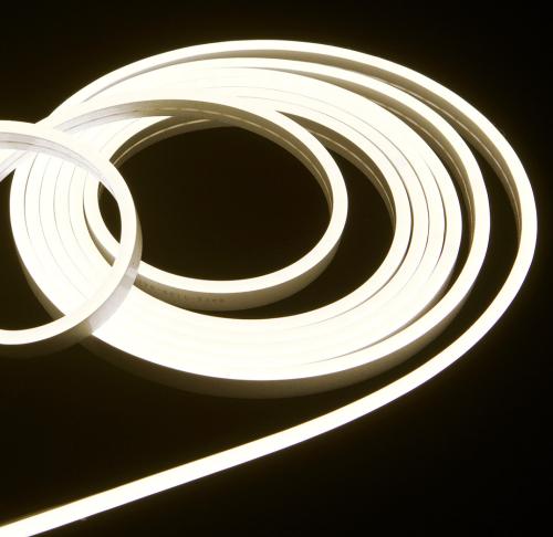 Светодиодный гибкий неон 9,6Вт 12В, 6х12мм, ПВХ+силикон, Нейтральный белый, SP