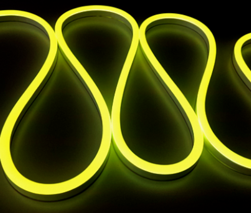 Гибкий неон сеч 6х12мм 9.6Вт IP67 лимонный 12V