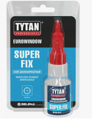 Цианоакрилатный клей для фиксации силиконового неона Титан Professional SUPER FIX, 20г