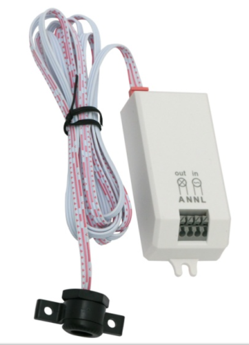 Датчик движения ИК (откр.закр.двери) Uniel USN-R29B 800W 220V дальн.5-8см 30град.провод 1,5м IP20