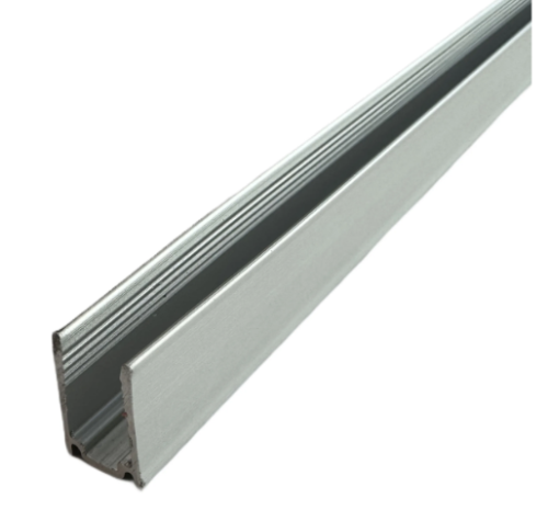 Профиль для гибкого неона сеч.6х12мм, Алюминий анодированный серебро, 2м (цена за 1м)