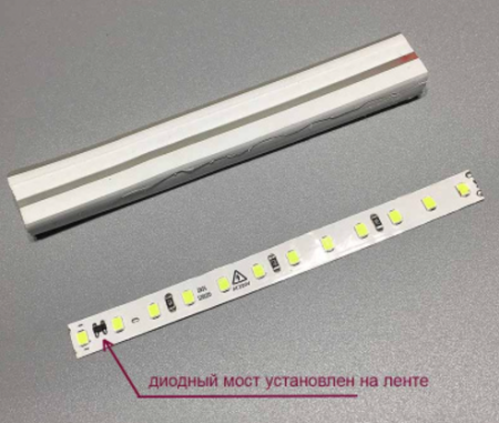 Гибкий неон сеч 8x16мм 10см 220V AC SMD2835 120led/m теплый белый 3000к 100мм SILLUX 