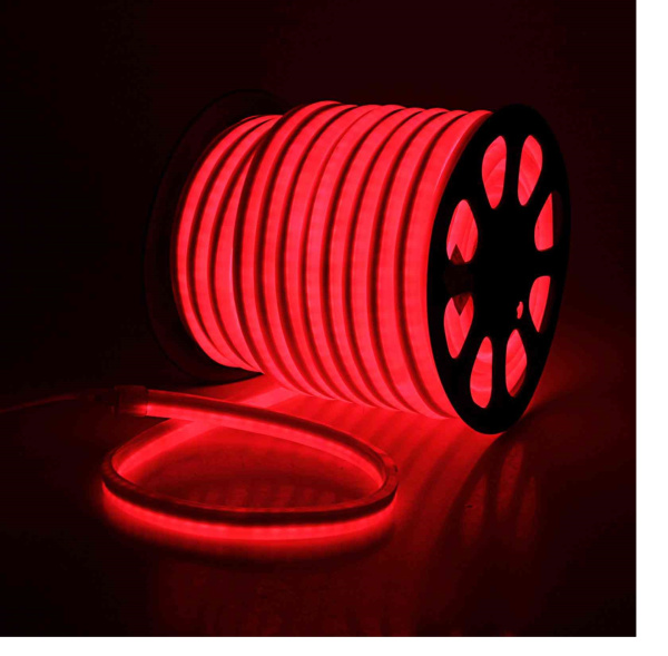 Гибкий неон General LED 9,6W красный сеч 8х16мм IP67 220V (цена за 1м)