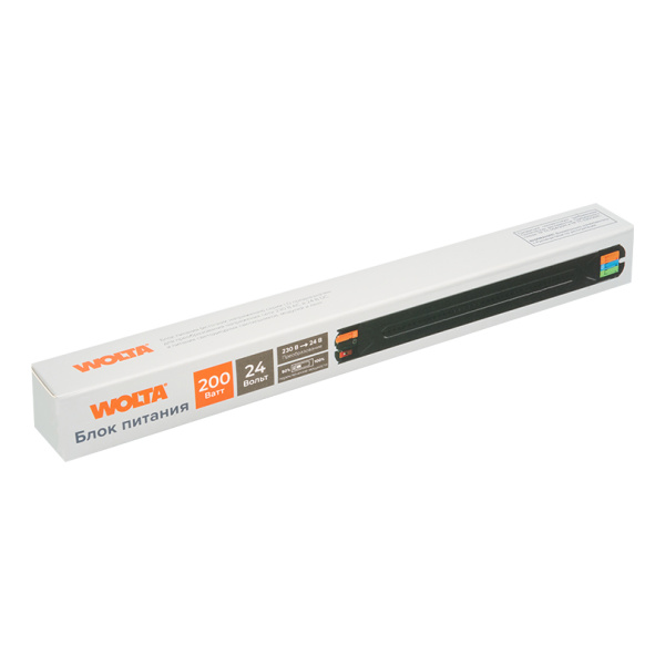 Блок питания WOLTA LD-200W/03-24V IP20 для св/ленты с переключением мощности 50-100%