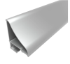 Профиль алюминиевый СПН-4535 накладной для стеклянных полок 6мм анод. 45х35мм, 2м (цена за 1м)