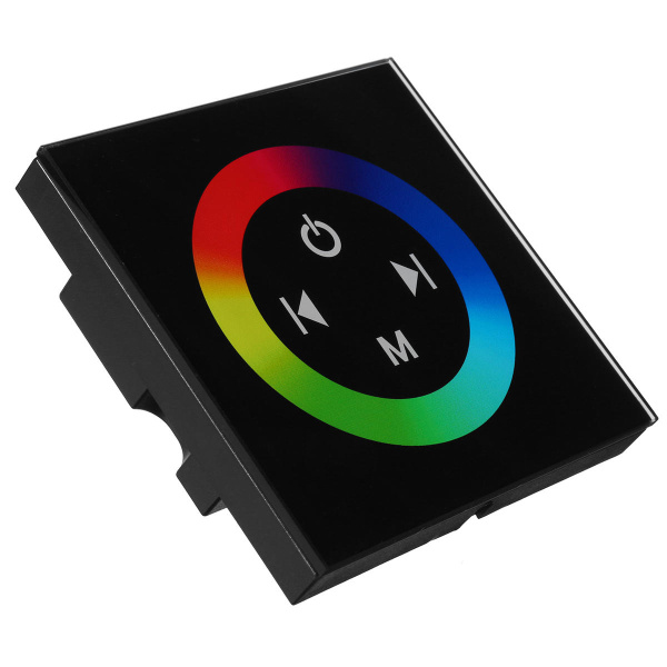 Контроллер Ecola 12V 144W (24V 288W) 12A RGB с кольцевым сенсорным белый / черный