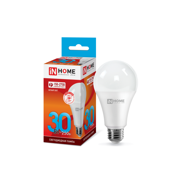 Лампа светодиодная LED-A70-VC 30Вт 230В Е27 3000К/4000К/6500К 2850Лм IN HOME