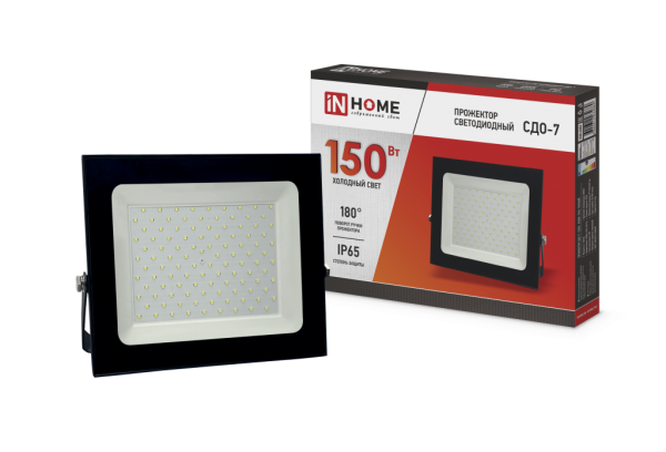 Светодиодный прожектор СДО-7-150 6500К IP65 InHome 150Вт