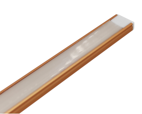 Комплект ПН6-Gold: профиль алюм. Золото анод. накладной, 6х15х2000мм, SP261GD