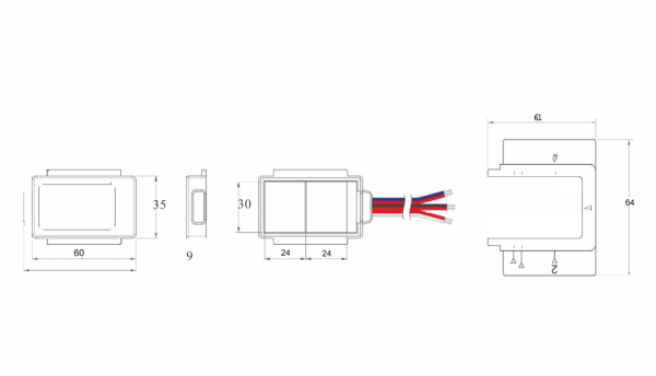 Сенсорный выключатель с диммированием для зеркал и стекла GTS-2 12В 60Вт, 3106