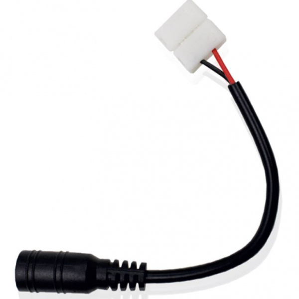 Коннектор ECOLA 15см разъем питания мама - зажим 2-х конт SMD3528 для ленты 8мм SC28UMESB