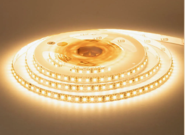 Светодиодная лента герметичная 120Led/m 9,6Вт/м IP65 3500К теплый белый (цена за 1м)