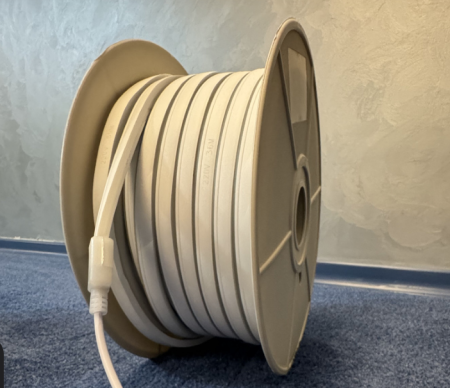 Гибкий неон сеч 8x16мм 10см 220V AC SMD2835 120led/m теплый белый 3000к 100мм SILLUX 