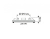 Даунлайт под любое отверстие (50-210мм) 20W 4200K 4K Круг 230x20, DARV20ELC