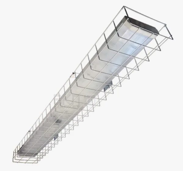 Светодиодный светильник для спортзалов LED ССВ-2х30W-1200 (в комплекте с LED лампами G13) 60Вт с решеткой