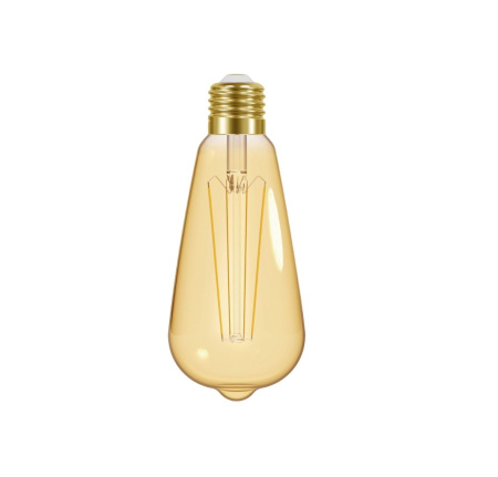 Светодиодная лампа General LOFT ST64S E27 10W (810Лм) 2700K 64×140 филамент (нитевидная) золотая 10Вт