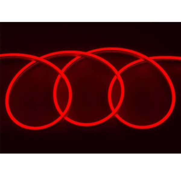 Неон гибкий ПВХ 12V 9.6W/m IP67 красный сеч 6х12мм (крат. резки 2,5см)