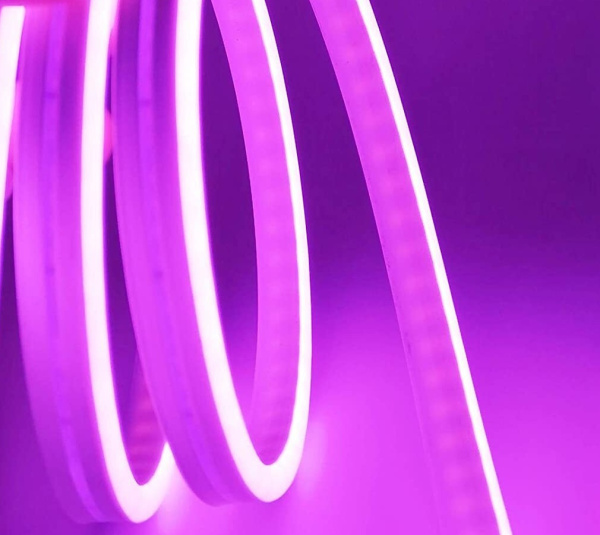 Неон гибкий ПВХ 12V 9.6W/m IP67 фиолетовый сеч 6х12мм (крат. резки 2,5см)