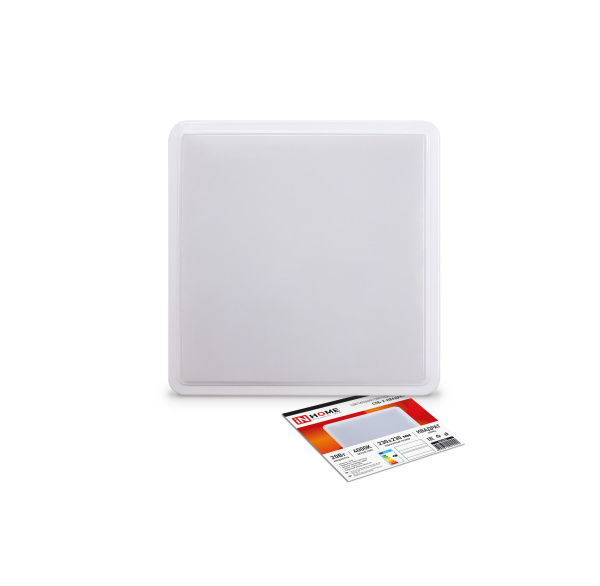 Светильник светодиодный СПБ-2-КВАДРАТ 20Вт 230В 4000К 1400лм 230мм белый IN HOME