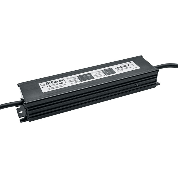 Блок питания для светодиодных лент Feron 12V 100W IP67 220x69x41мм (герметичный)
