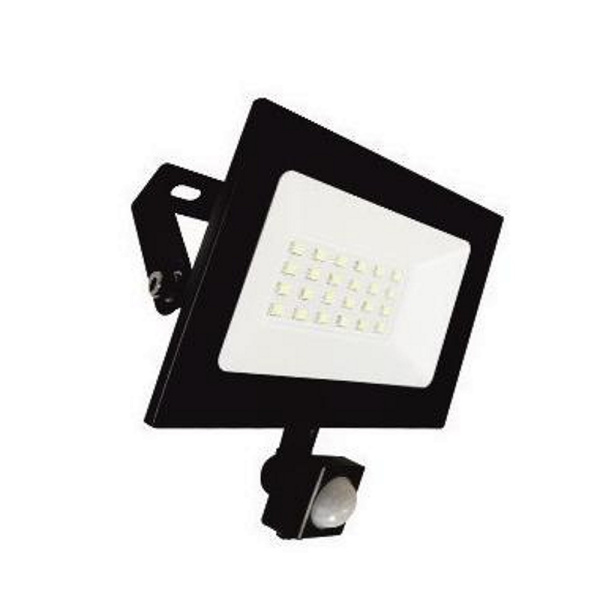 Светодиодный прожектор LEEK FL IR 10W(800lm) 6500K  137x110х60 датчик движения черный IP65 LE040304-0001