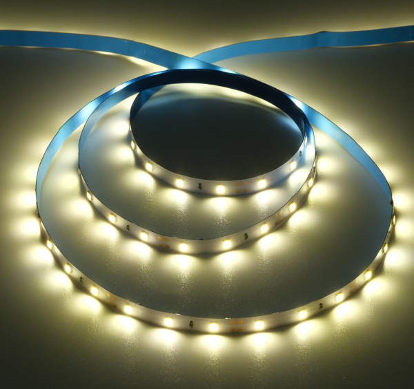 Светодиодная лента Ecola 2835-60-IP20 4.8Вт/м 12V теплый белый P2LW05ESB 