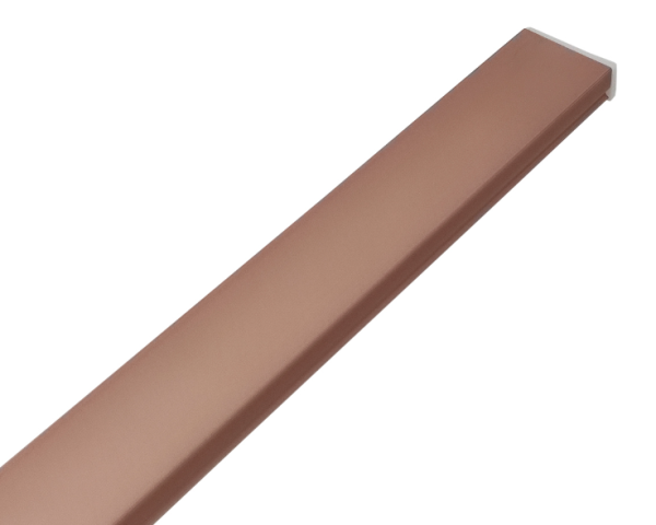Комплект ПН6-RGold: профиль алюм. Розовое золото анод. накладной, 6х15х2000мм, SP261RGD