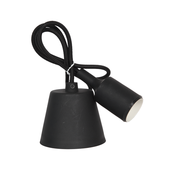 Патрон Е27 со шнуром для ламп силиконовый белый